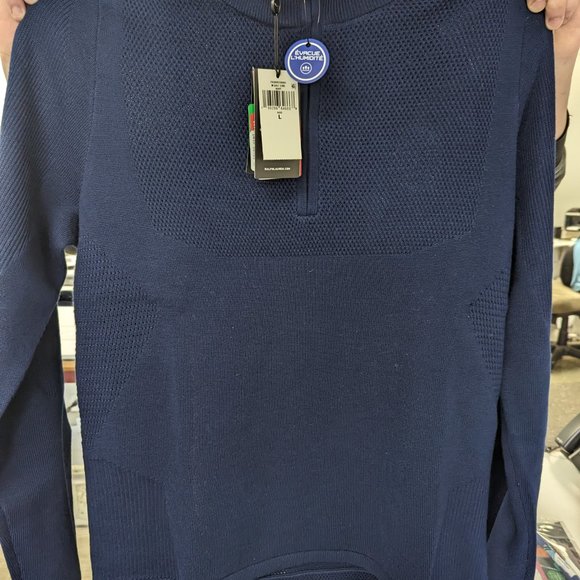Ralph Lauren RLX Men's Merino CoolMax Blend 1/2 Zip Sweater - Picture 1 of 6